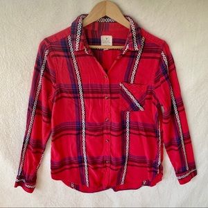 3/$25 American Eagle vintage boyfriend plaid shirt